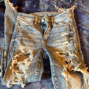American eagle super high rise jegging size 00